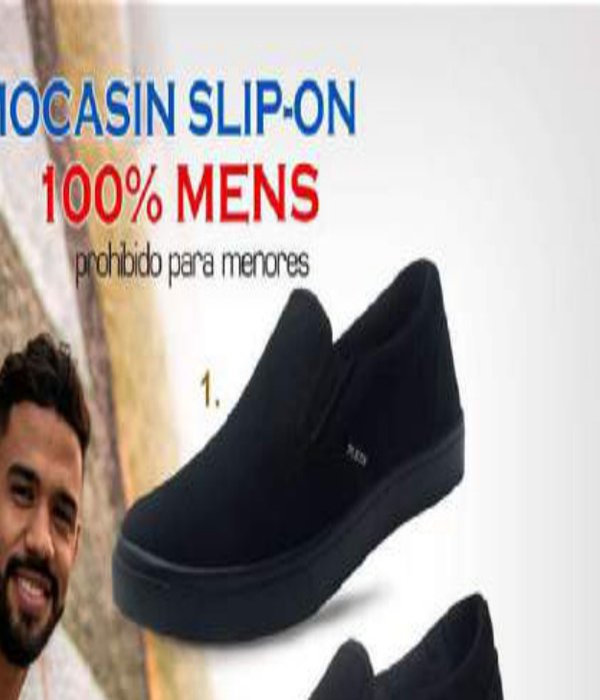 Mocasín Slip-On 100% Mens