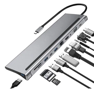 Adaptador Tipo-C 11 en 1 / (También versiones 9-10-12 en 1)