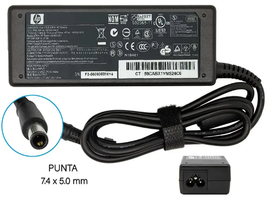 CARGADOR HP 90W – 19V / 4.74A (PUNTA AZUL / CELESTE)