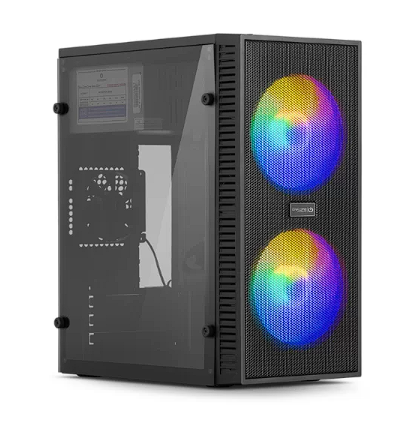 CASE ATX MOD KINGDOM – Mini Tower con Fuente 230W + Luces LED Gamer