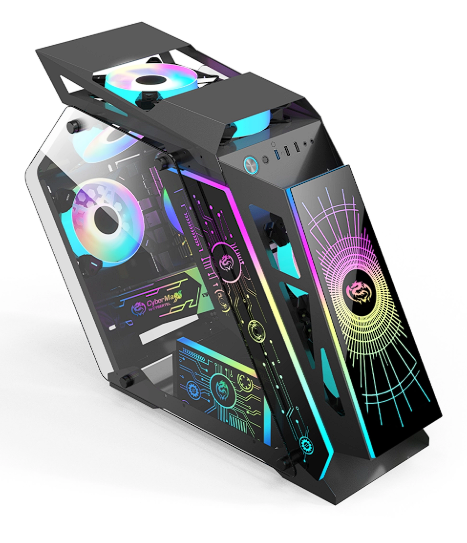 CASE ATX MOD TRANSFORMER CBX8118 – 6 Fans (SIN FUENTE)