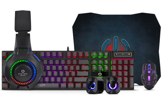 COMBO TECLADO / MOUSE / AUDÍFONO / MECÁNICO BRAVIOS ENT G1005 – Semi Mecánico