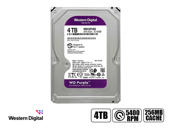 DISCO DURO WESTERN DIGITAL PURPLE PLUS 4TB