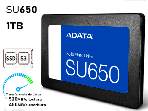 DISCO SÓLIDO 1TB ADATA SU650 SATA III