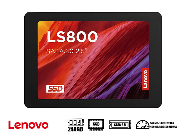 DISCO SÓLIDO 240GB LENOVO LS800 SATA