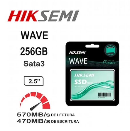 DISCO SÓLIDO 256GB HIKSEMI SATA III 2.5 – WAVE