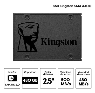 DISCO SÓLIDO 480GB KINGSTON A400