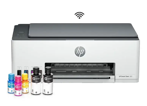 IMPRESORA HP INK TANK 580 – Multifuncional Wi-Fi + Doble Hoja
