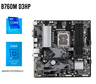 MAINBOARD GIGABYTE  MOD B760 MD3HPD5 DDR4 X4 RANURAS 
