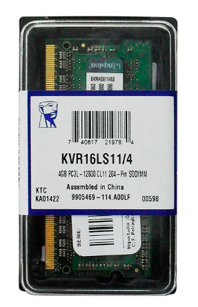 MEMORIA DDR3 4GB BUS 12800 KINGSTON LAPTOP