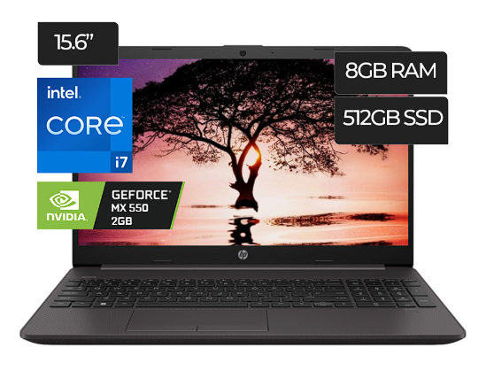 NOTEBOOK HP 250 G9 – Core i7-1255U | 8 GB DDR4 | 512 GB SSD | 15.6″ LED | FreeDOS