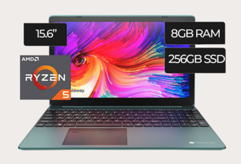 Notebook Gateway GWTN 156-4BK – Ryzen 5 3450U | 8 GB | SSD 256 GB | 15.6″ | Windows 10