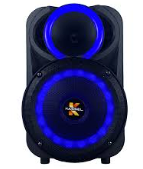 PARLANTE MOD HALION KASSEL K814 – 8″ LED RGB + MICROFONO + CONTROL + BATERIA