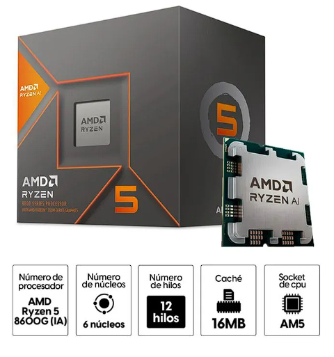 PROCESADOR AMR RYZEM 5 8600G