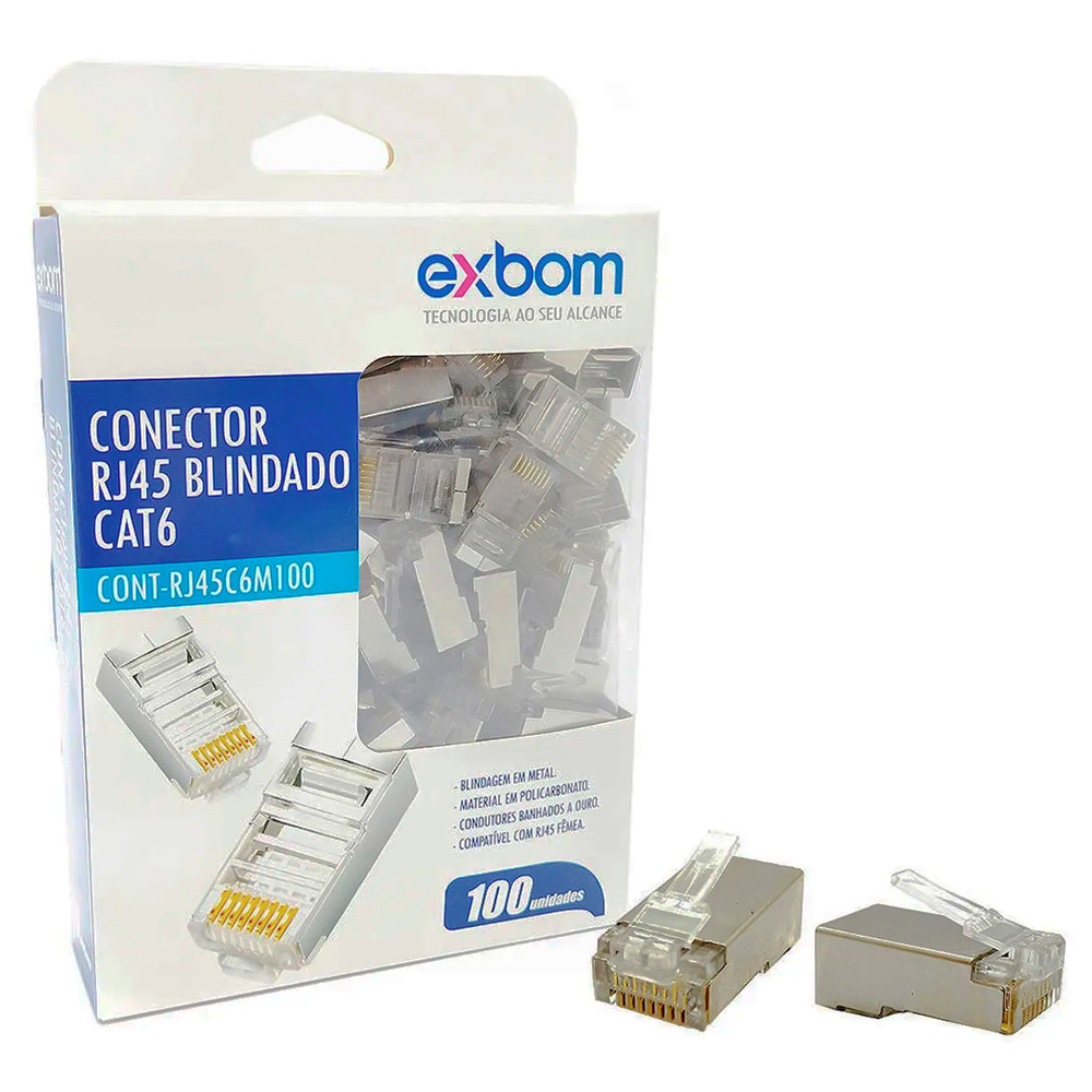 PAQUETE DE CAT 6 100 X CIENTO DE METAL