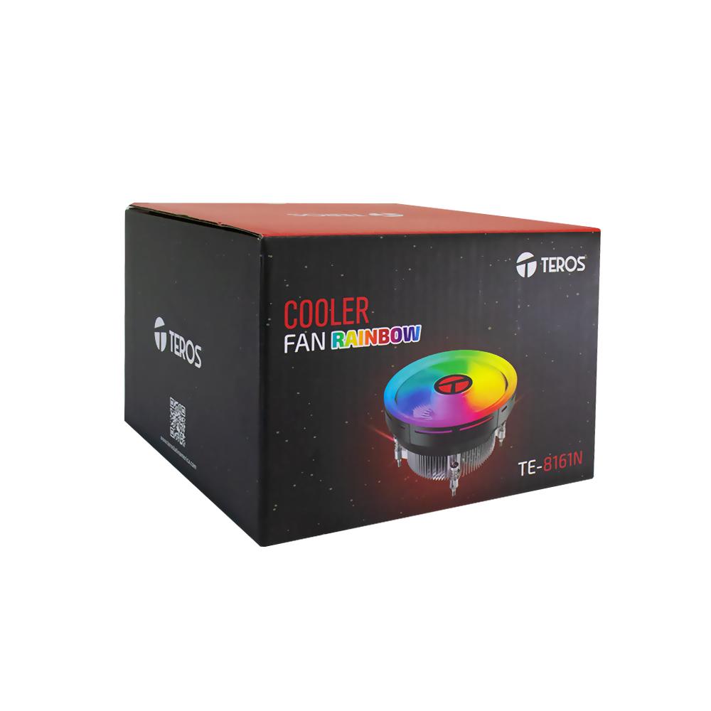 COOLER TEROS PARA CPU MOD TE 8161N AIRE LUCES LED
