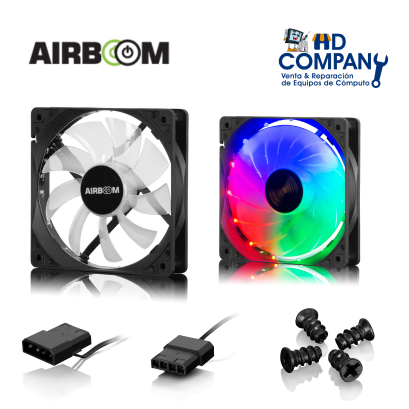 COOLER PARA CASE AIRBOOM MOD TURBINE AB125 FAN RGB