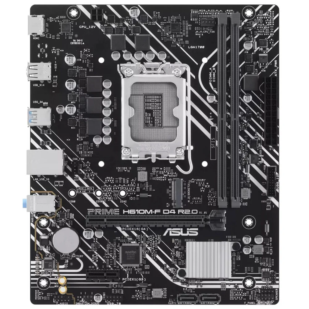 MAINBOARD ASUS PRIME H610M -F S/V/R - DDR4 R 2.00 12GN- 13GN-14GN