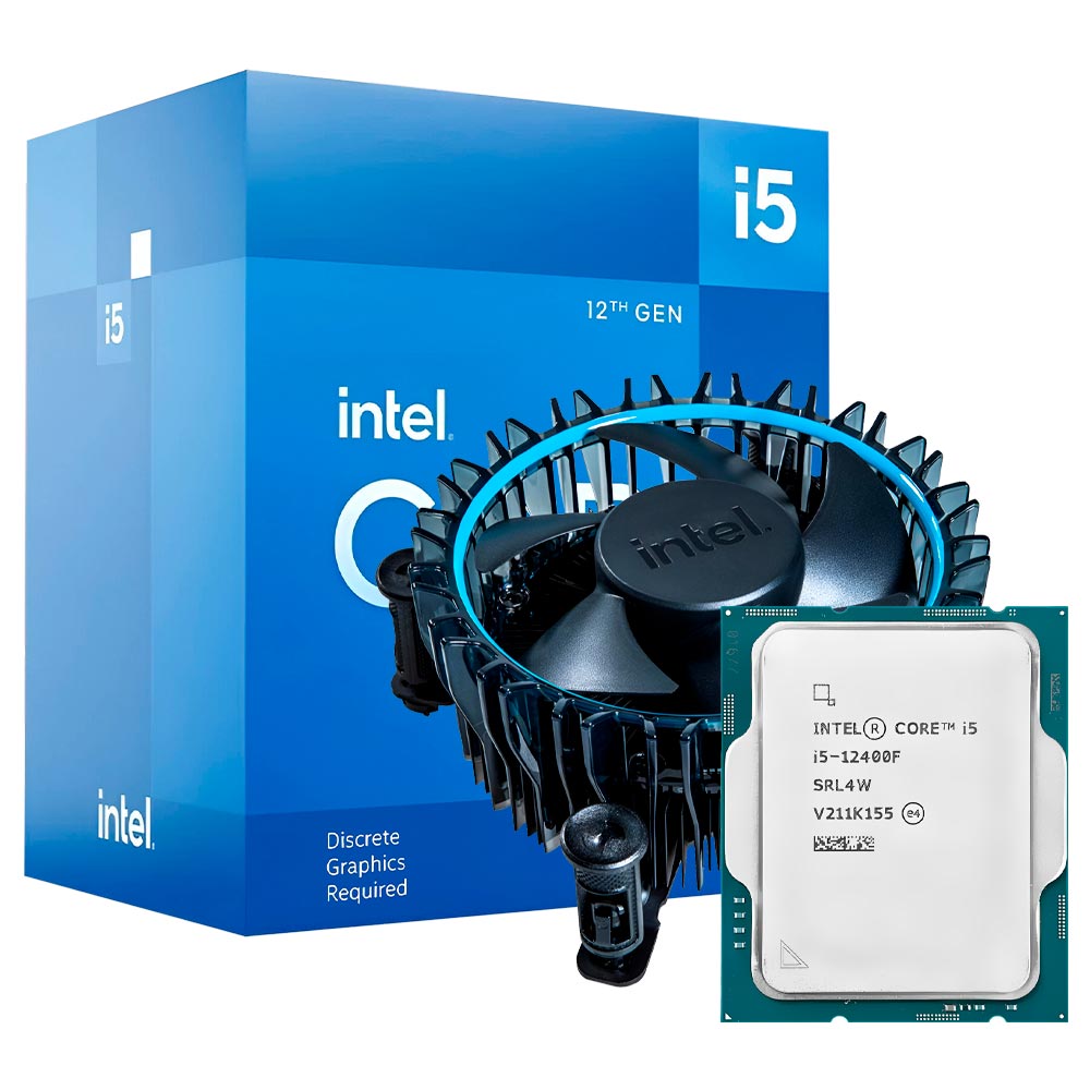 PROCESADOR INTEL CORE I5 12400F 2.5 GHZ B0X DOCEAVA