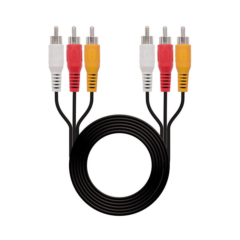 CABLE DE AUDIO MACHO A 2 SALIDAS MACHO / CABLE AUDI Y VIDEO DE 3 X 3