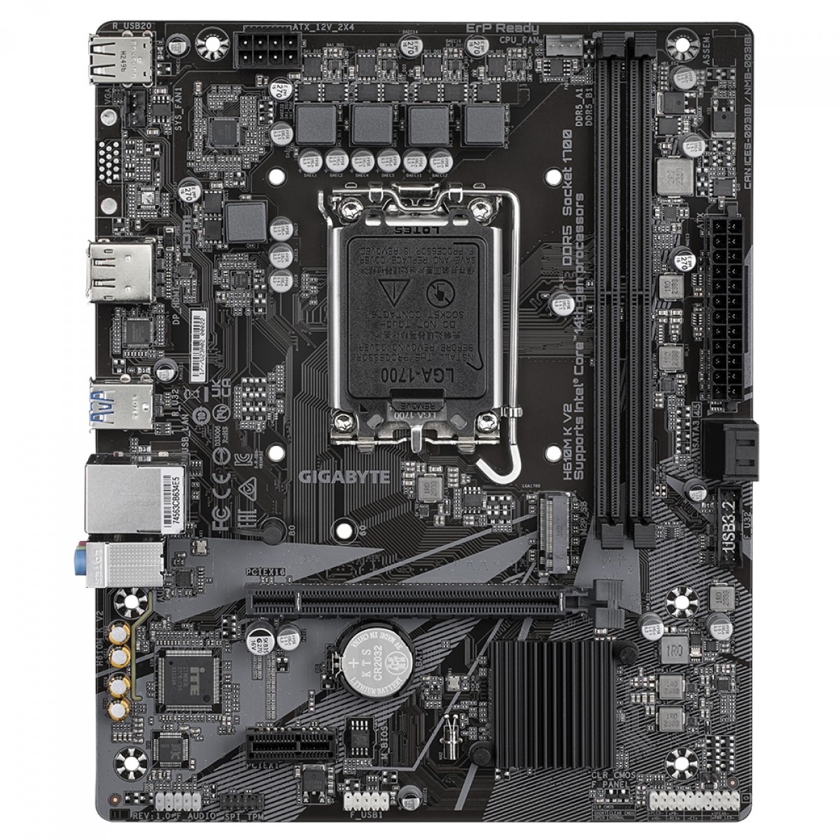 MAINBOARD GIGABYTE MOD H610M K V2 V/S/R -DDR5 (12GN-13-14GN)