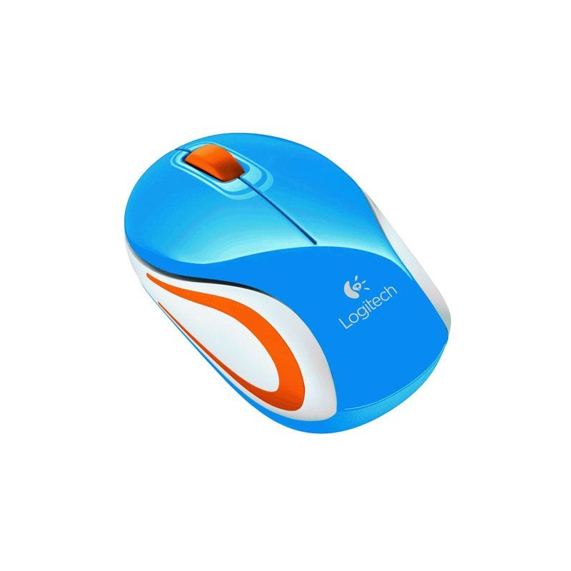 MOUE LOGITECH MOD 187 WIRELES AZUL/ NARANJA