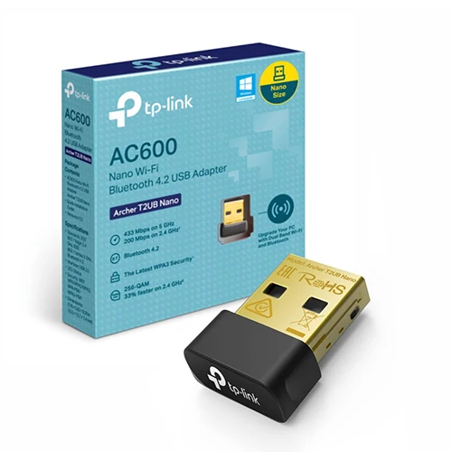 USB ARCHER  T2UB NANO AC600 DUAL BAND WIFI MAS BLUETOOH 4.20 - 5GHZ