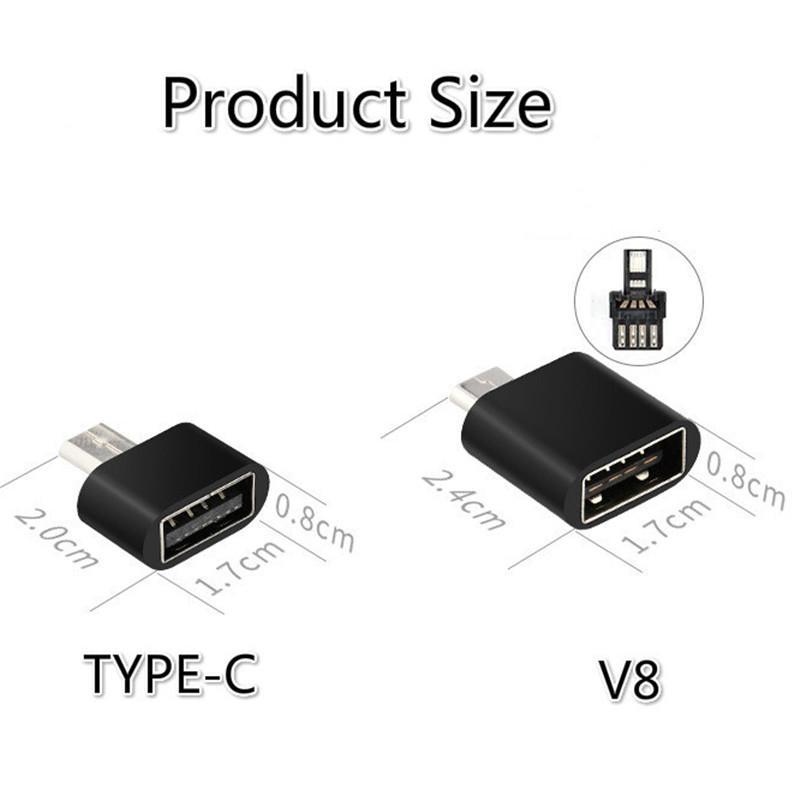 ADAPTADOR OTG A TIPO C / OTG A V8