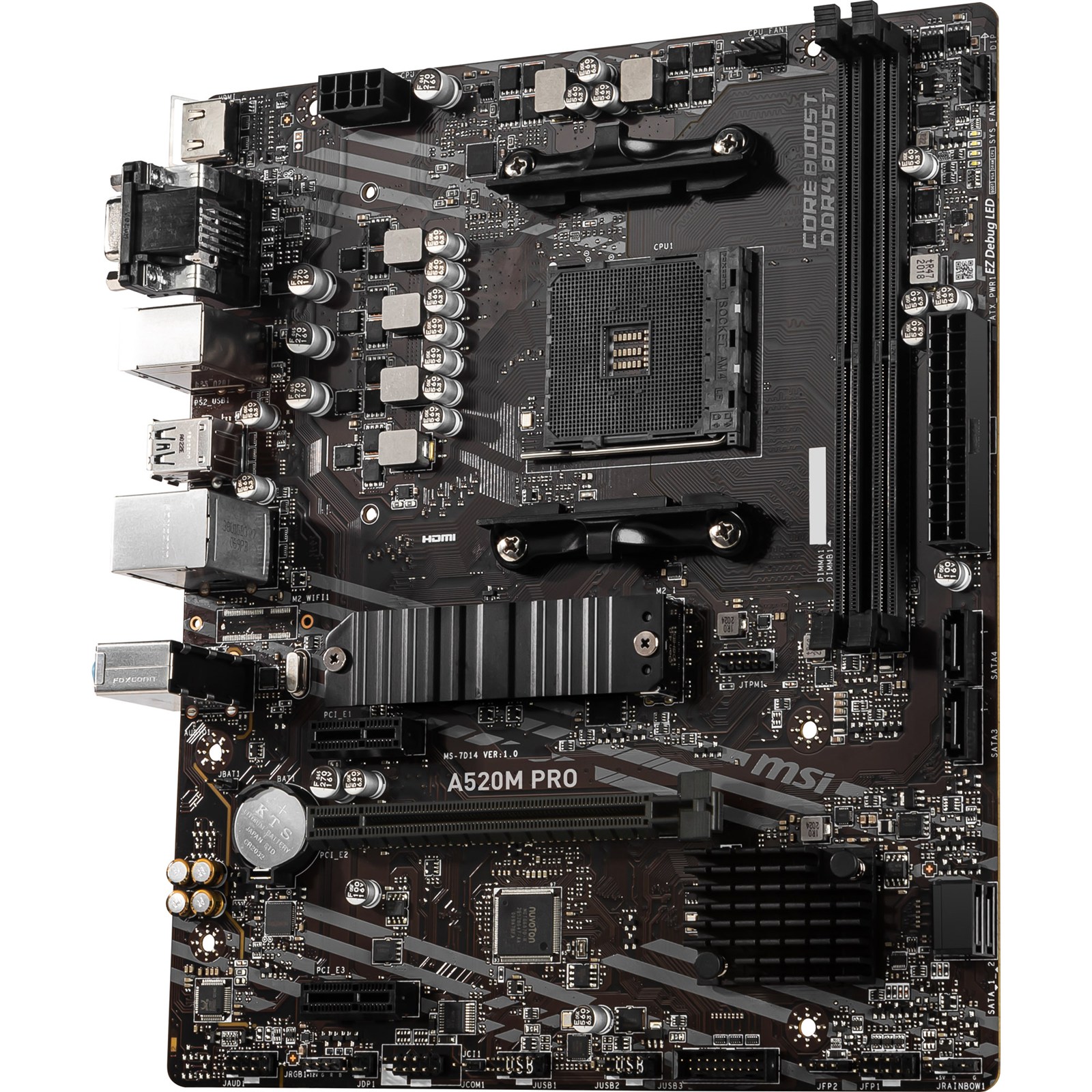 MAINBOARD MSI A520M-PRO HDMI DVI (AM4)X 12MG