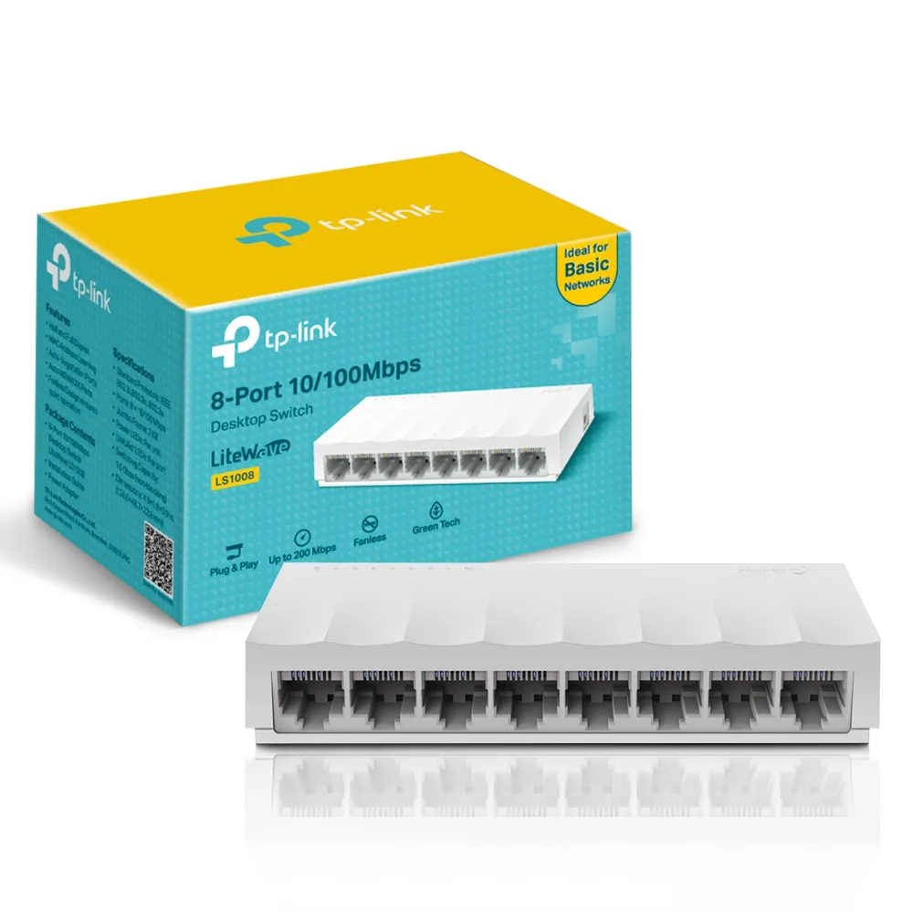 SWITH 8 PUERTOS 10/100 LS 1008 TP LINK