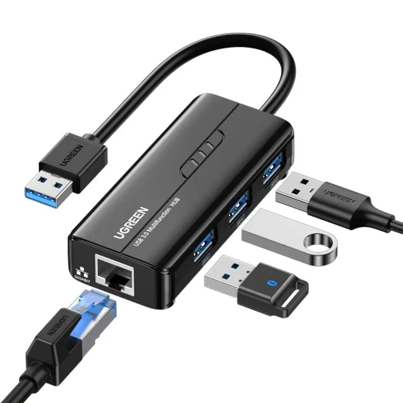 ADAPTADOR USB A RED 3.00 CON HUB USB 3.00
