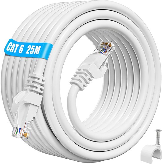 CABLE PACH CORT 25 MT CAT 6 PVC