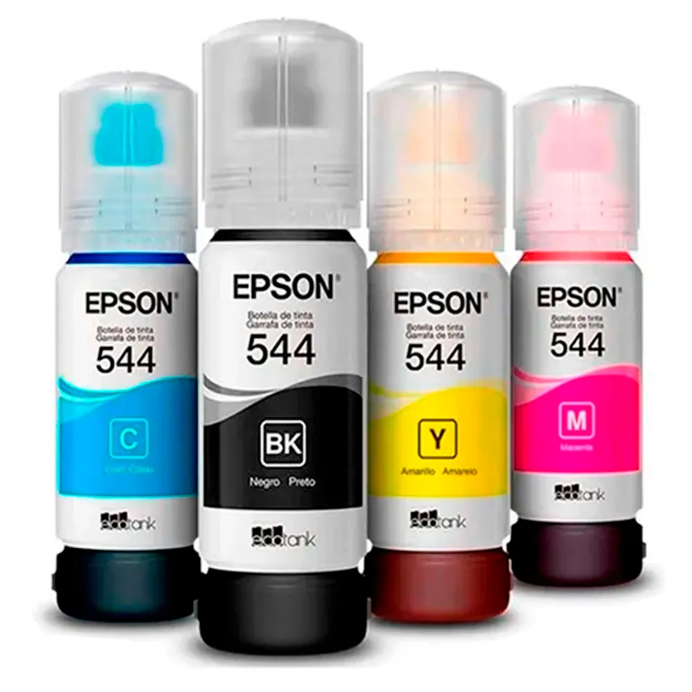 TINTA EPSON L544/NEGRO/CIAN/MAGENTE/AMARILLO/ CONTENIDO 65ML