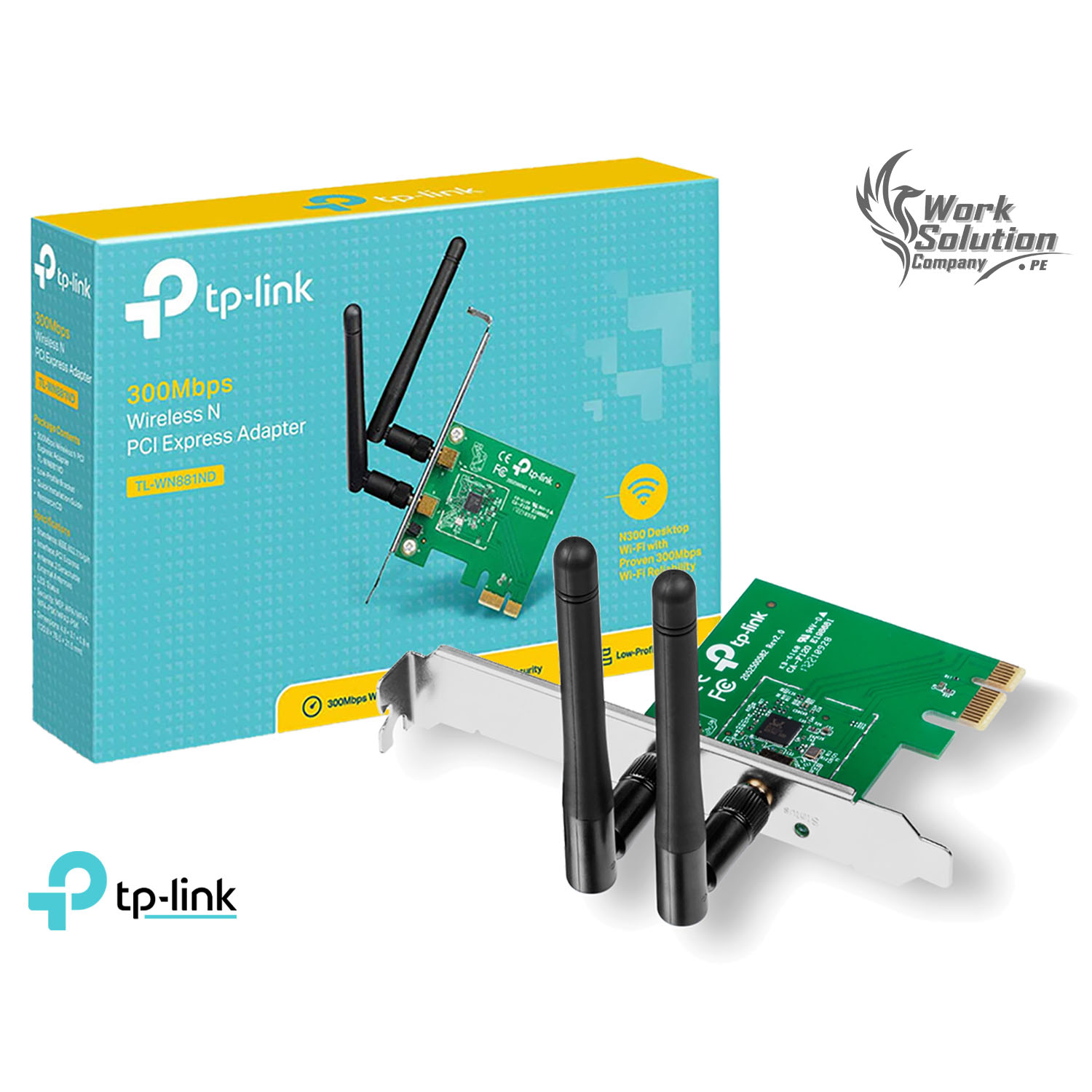 TARJETA DE RED INALÁMBRICA PCI TL-WN881ND- 300 TP-LINK