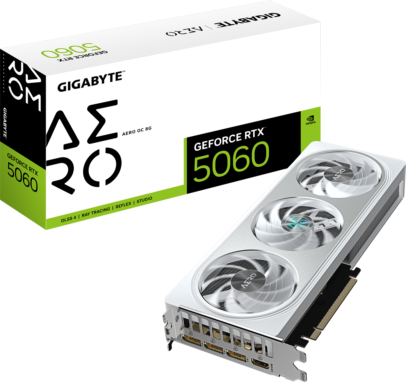 TARJETA DE VIDEO MOD AERO 5060 OC 8 GB/ DLSS4/ REFLEX STUDIO