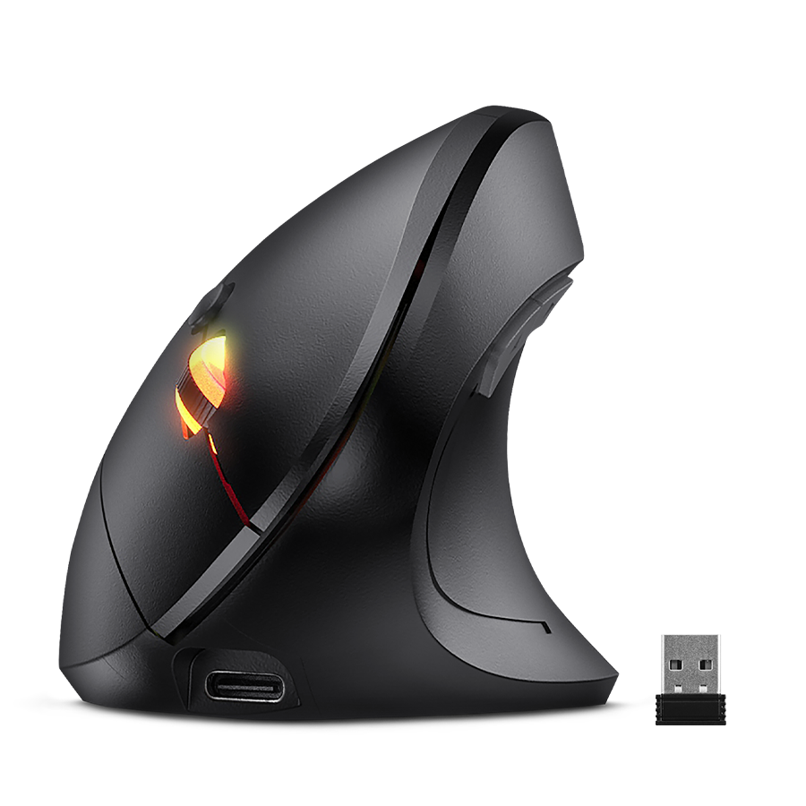 MOUSE ERGONOMICO MOD M521 RX VERTICAL RECARGABLE BLUETOOH WIFI CIBERTEL