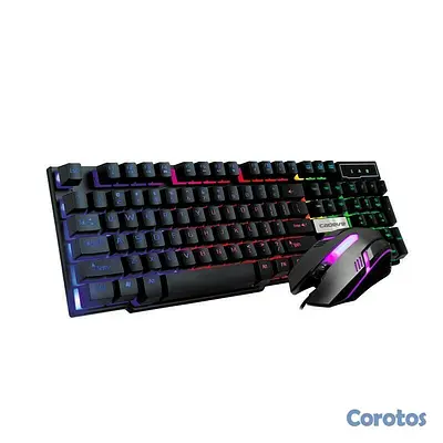COMBO TECLADO Y MOUSE 9122 GAMING LUCES LED