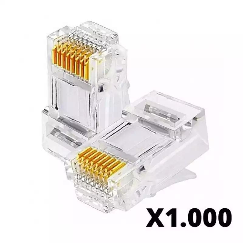 PAQUETE DE RJ45 POR MILLAR CAT 6