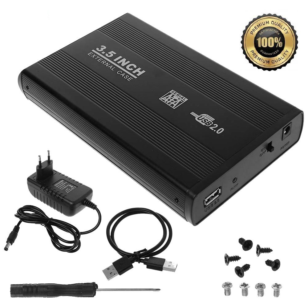 CASE HDD 3.5 USB 2.00 PARA DISCO DE PC