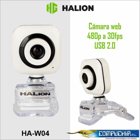 CAMARA WEB HD HALIO 720*1080 MOD W04 NEGRO/BLANCO OFERTA