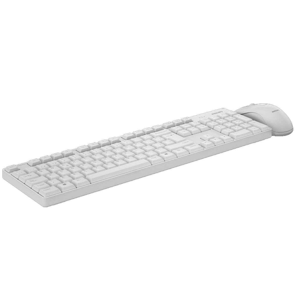 COMBO TECLADO Y MOUSE PHILIPS C501-2.4 GHZ WIRELES 104 KEY 1000 DPI COLOR BLANCO