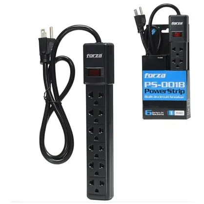 SUPRESOR DE PICOS FORZA POWER STRIP 6  MOD PS-001B