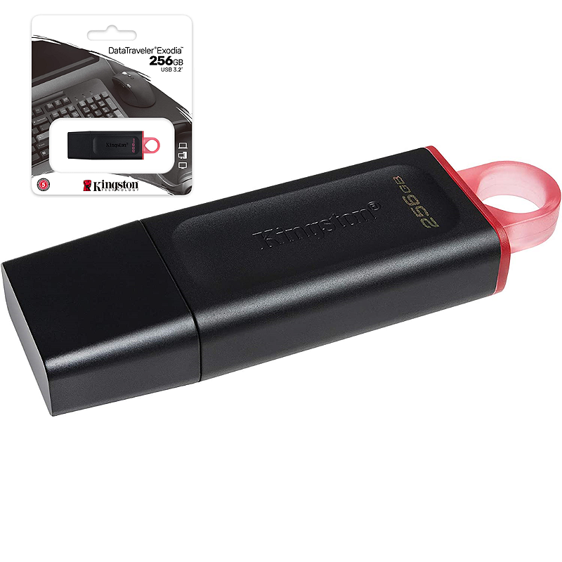 MEMORIA USB 256 GB KINGSTON DATA TRAVELE EXODIA 3.2