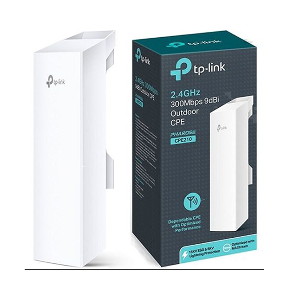 EXTENTOR DE WIFI EXTERIOR DE 9DBI EN 2.4GHZ CPE-210 A 300 MBPS