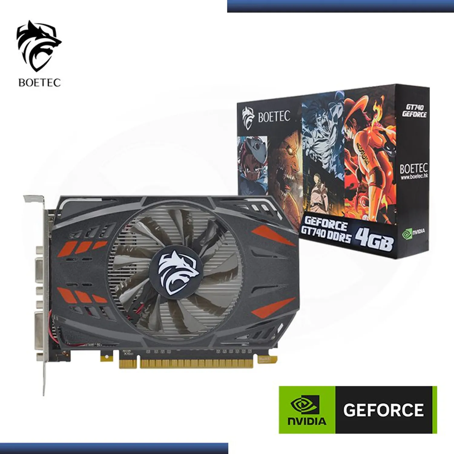 TARJETA DE VIDEO GT 740 4 GB BOETEC  DDR5 COOLER GAMING BOX PCI EXPRES