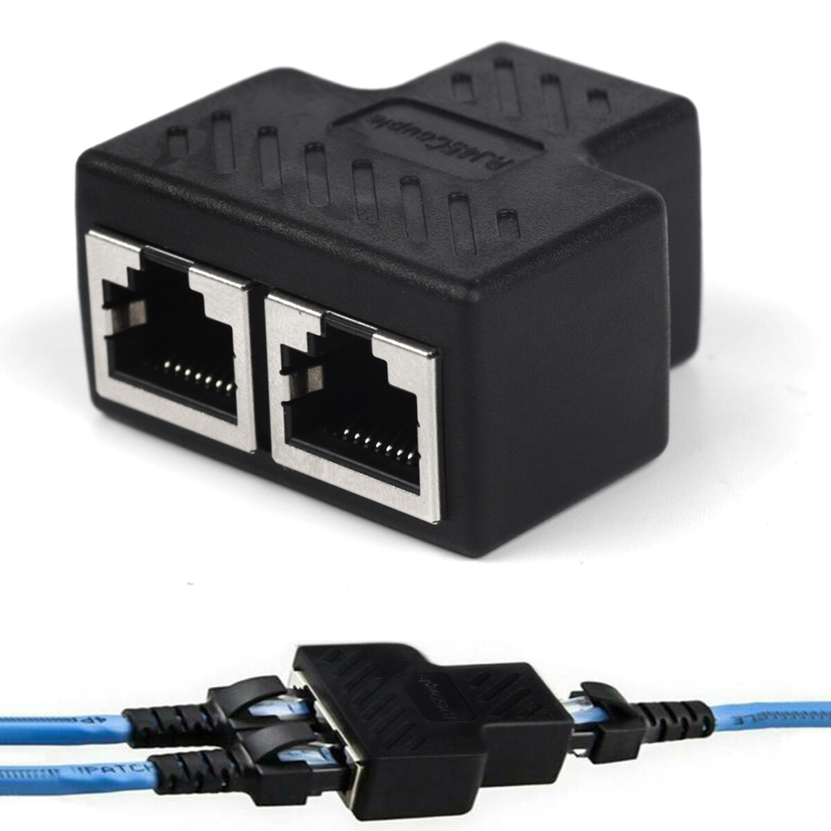 EMPATE RJ45 A RJ45  DUAL DE 1 A 2