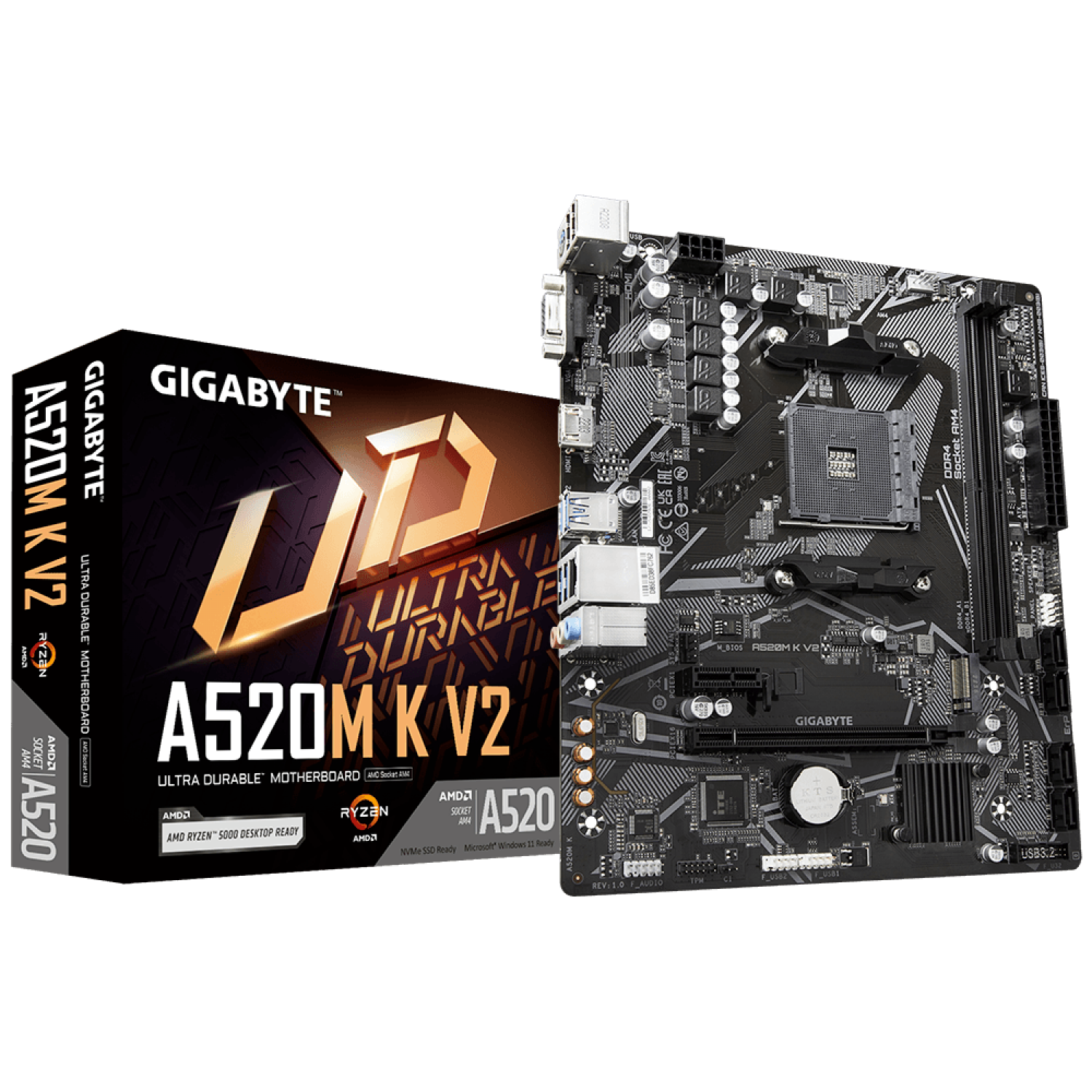 MAINBOARD GIGABYTE MOD A520M K V2 AM4 X 12MG