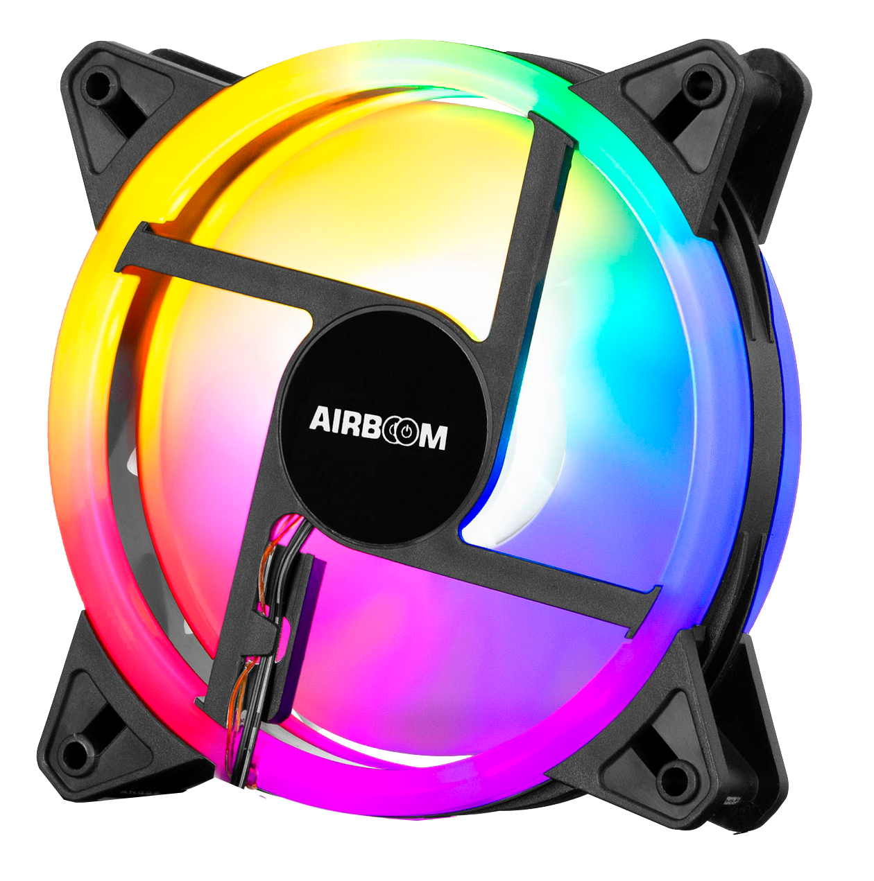 COOLER PARA CASE  AUREOLA AB111 DOUBLE HALO RAINBOW FAN PARA CASE