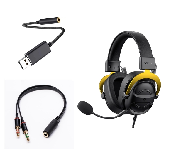 AUDIFONO PARA JUEGO MOD BOE-002 BOETEC USB 7.10