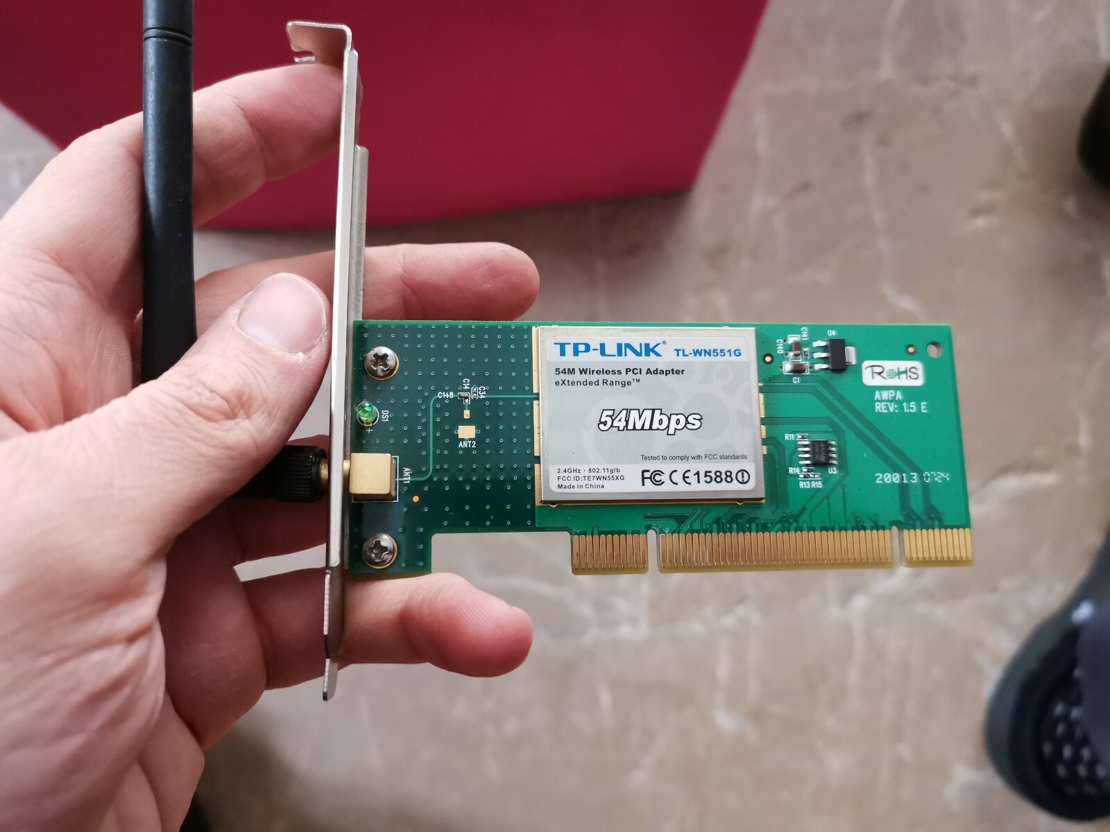 TARJETA PCI TL WN 551G CON 1 ANTENA